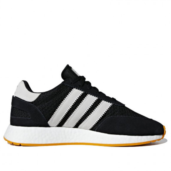 Deportes colegio Romance Adidas I-5923 'Black Gum' Core Black/Crystal White/Yellow Marathon Running  Shoes/Sneakers D97213