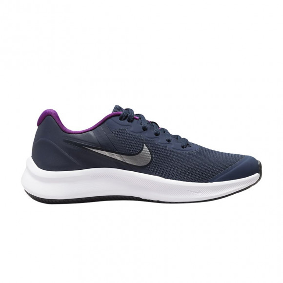 Nike Star Runner 3 GS 'Midnight Navy Vivid Purple' | Blue | Kid's Size 3.5 - DA2776-404