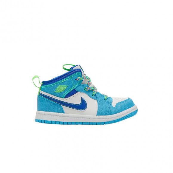 Air Jordan 1 Mid SE TD 'Sprite' | Blue | Infant Size 3 - DA8013-400