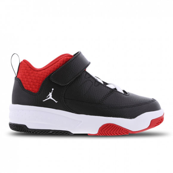 Jordan Max Aura 3 - Boys' Preschool Basketball Shoes - Black / White / Univ Red - DA8022-006