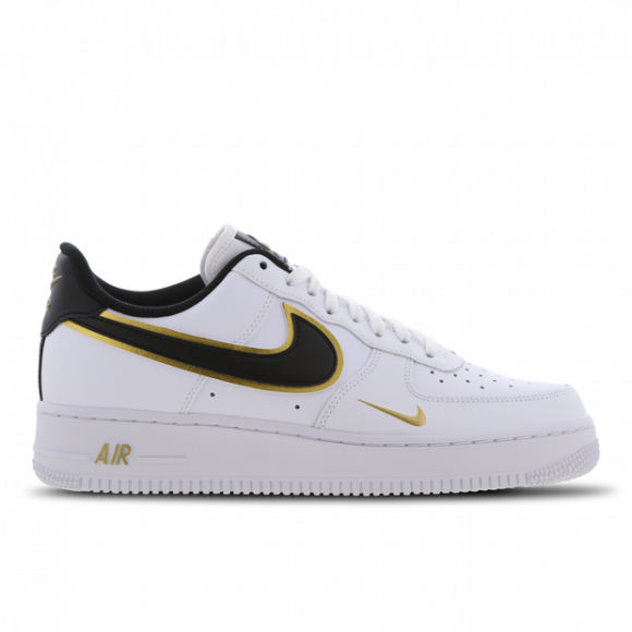 Nike Air Force 1 '07 LV8 White/Black-Metallic Gold-White