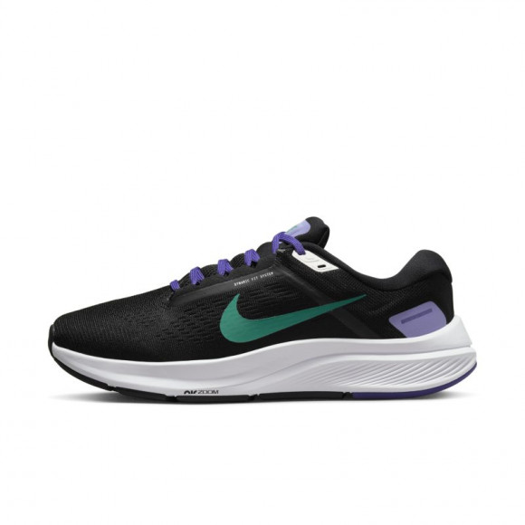 Nike Air Zoom Structure 24 Women's Road Running Shoes - Black - DA8570-004