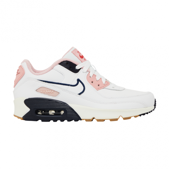 Air Max 90 Leather SE GS 'White Pink Glaze' - DB0472-100