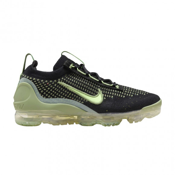 Nike Air VaporMax 2021 Flyknit GS 'Black Vintage Green' | Kid's Size 7 - DB1550-010