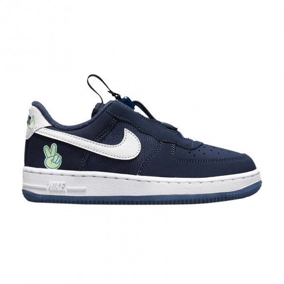 Nike Force 1 Toggle SE PS 'Peace' | Blue | Kid's Size 3 - DB1814-400