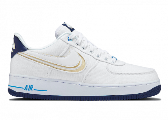 Nike Air Force 1 Low White Canvas Navy Sole - DB3541-100