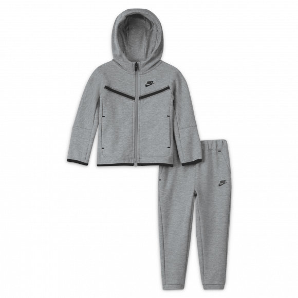 Nike Sportswear Tech Fleece Baby (12–24M) Hoodie and Trousers Set - Grey - DB7387-063