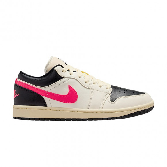 Wmns Air Jordan 1 Low 'Pale Ivory Black Muslin' | Cream | Women's Size 11 - DC0774-107