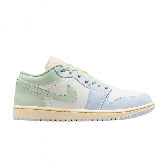 Wmns Air Jordan 1 Low 'Sail Aura' | Green | Women's Size 9 - DC0774-108
