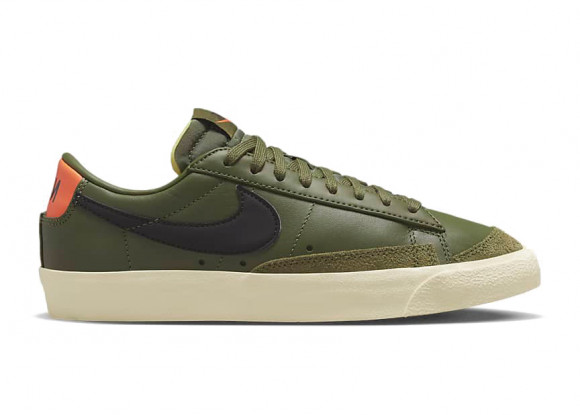 Nike Blazer Low 77 Medium Olive Orange Trans (W) - DC4769-201