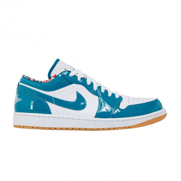 Interscope Records x Air Jordan 1 Low 'Barcelona' | Teal | Men's Size 13 - DC6991-400-INTERSCOPE