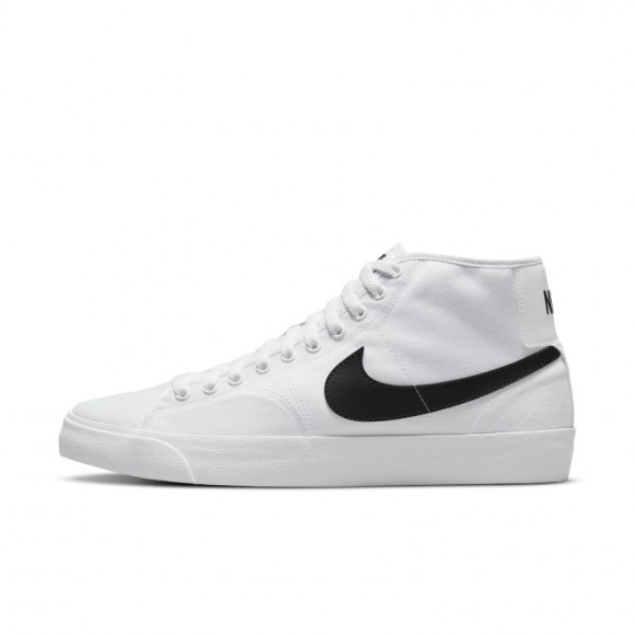 Nike SB BLZR Court Mid Skate Shoe - White - DC8901-100