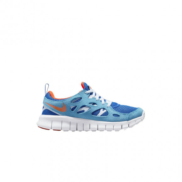 Nike Free Run 2 GS 'Laser Blue Safety Orange' | Kid's Size 4.5 - DD0163-400
