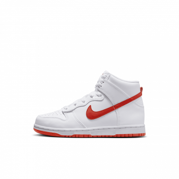 Nike Dunk High Younger Kids' Shoes - White - DD2314-111