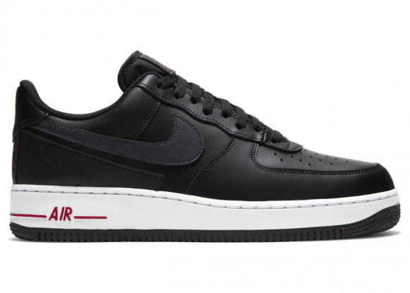 air force 1 black and red and white