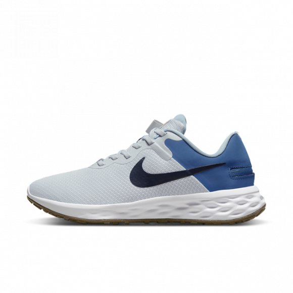 Nike Revolution 6 FlyEase Next Nature løpesko for vei til herre som er enkle å ta av og på (ekstra bred) - Grey - DD8476-002