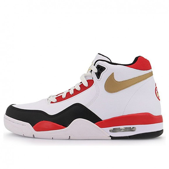 Nike Flight Legacy Shoes White/Golden/Red - DD8493-169