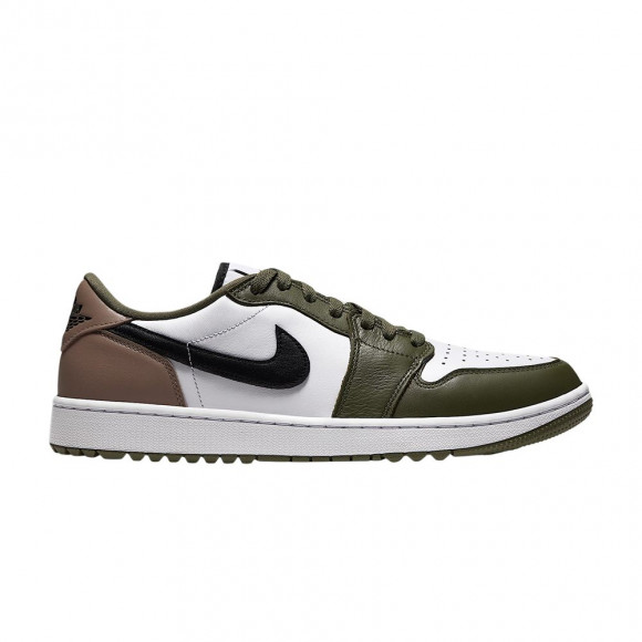 Air Jordan 1 Low G Golf 'White Medium Olive Khaki Black' | Men's Size 8 - DD9315-121