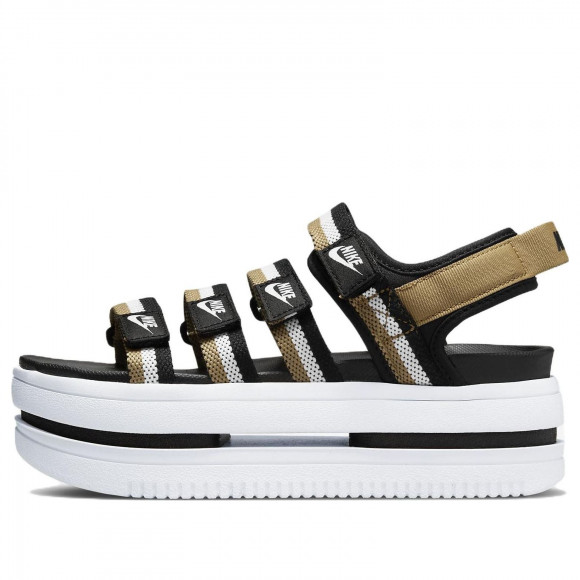 (WMNS) Nike Icon Classic Sports Black Brown Sandals - DH0223-002