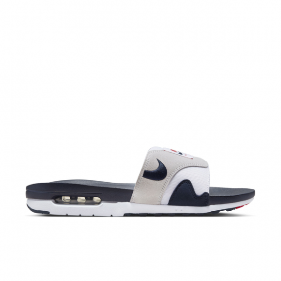 Nike Air Max 1 Men's Slides - White - DH0295-104