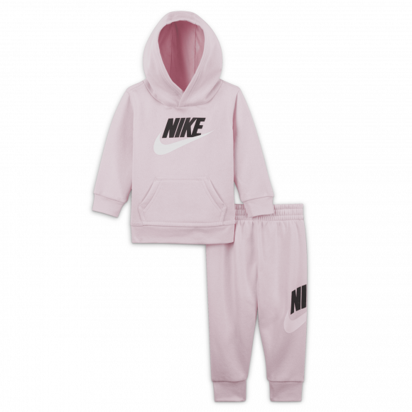 Nike Sportswear Club Fleece Baby (1224M) Hoodie and Trousers Set Pink