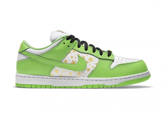 Nike Supreme x Dunk Low OG SB QS 'Mean Green' White/Metallic Gold/Mean Green Sneakers/Shoes DH3228-101 - DH3228-101