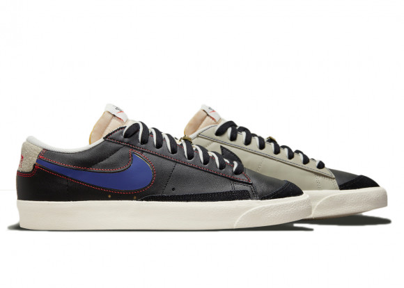 traqueteo Mecánico homosexual 001 - Nike Blazer Low 77 Black Natural Removable Swoosh - nike hyperdunk  recovery shoes - DH4370