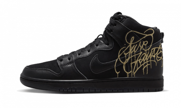 Nike SB x FAUST Dunk High Black Gold - DH7755-001