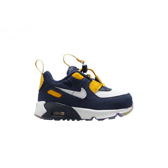Nike Air Max 90 Toggle SE TD 'Midnight Navy University Gold' | Blue | Infant Size 5 - DH9571-400