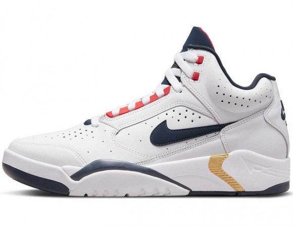 Nike Air Flight Lite Mid Weiss Blau Rot F102 - DJ2518