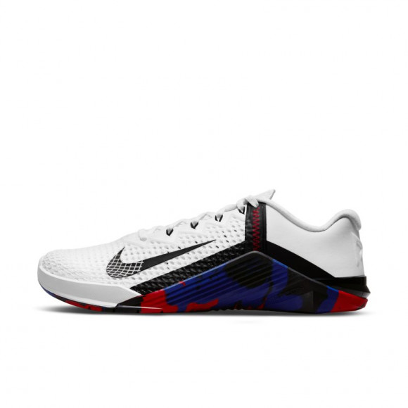 Nike Metcon 6 - Men's Cross Fit Shoes - White / Black / Gym Red - DJ3019-106