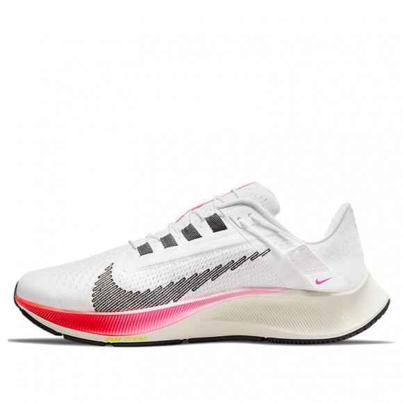 Nike Air Zoom Pegasus 38 FlyEase White/Black/Pink Marathon Running Shoes/Sneakers DJ5417-100 - DJ5417-100