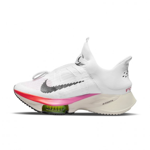 Nike Air Zoom Tempo Next% FlyEase Damen-Straßenlaufschuh für einfaches An- und Ausziehen - Weiß - DJ5449-100