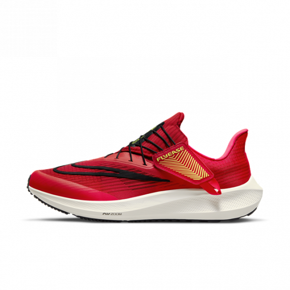 Nike Air Zoom Pegasus 39 FlyEase Men's Easy On/Off Road Running Shoes - Red - DJ7381-600