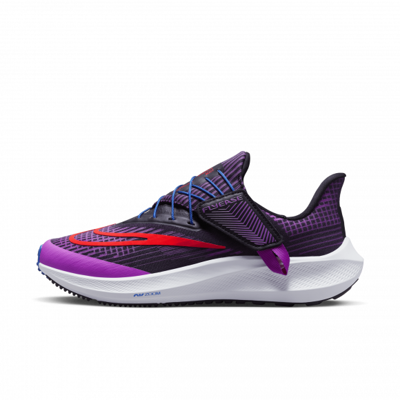 Damskie buty do biegania po asfalcie z systemem łatwego wkładania i zdejmowania Nike Air Zoom Pegasus FlyEase - Fiolet - DJ7383-501