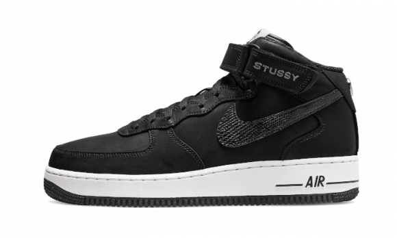 Nike Air Force 1 x Stussy Mid Black - DJ7840-001