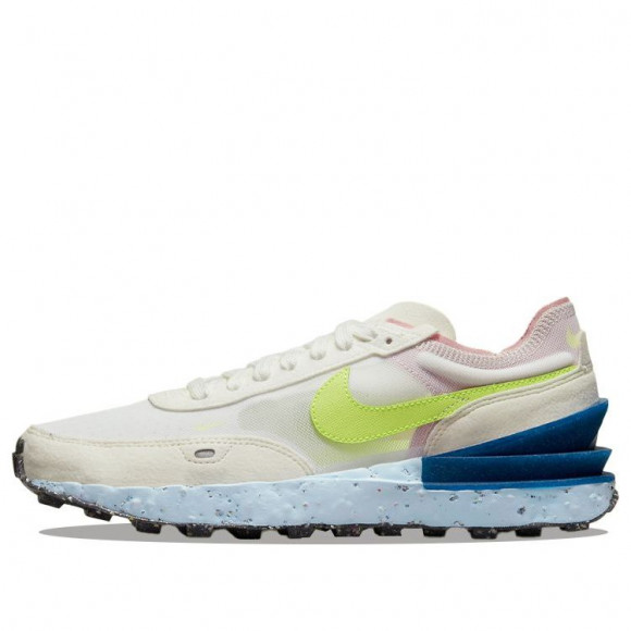 Nike Waffle One Crater WHITE/GREEN/BLUE Marathon Running Shoes/Sneakers DJ9640-100 - DJ9640-100