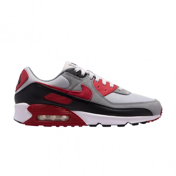 Nike Air Max 90 'White Grey Red' | Men's Size 9 - DM0029-026