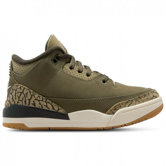 Jordan Aj3 Retro - Sneakers Bébé - Olive - Pointure 32 - Cuir - DM0966-202