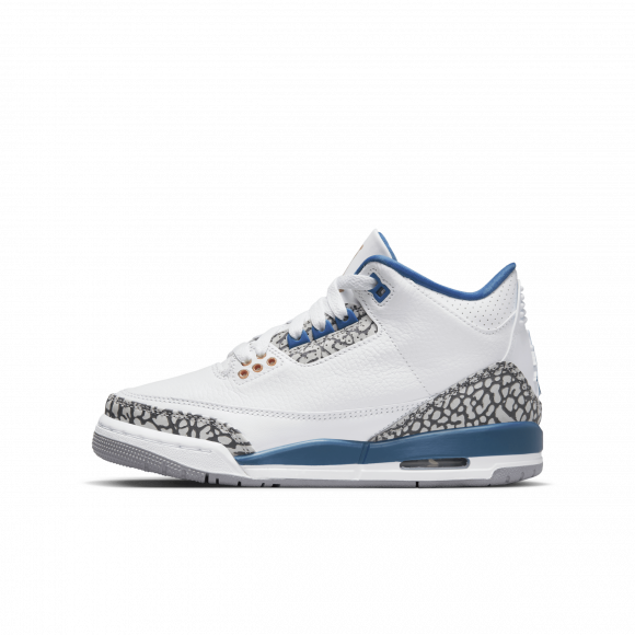 Air Jordan 3 Retro-sko til større børn - hvid - DM0967-148
