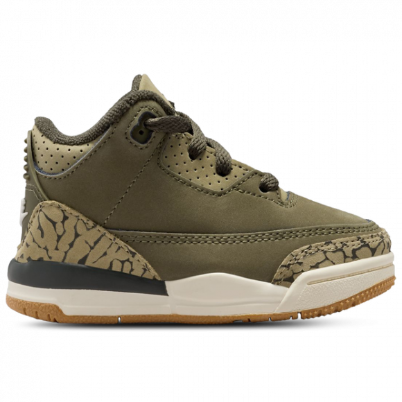 Air Jordan 3 Retro TD 'Medium Olive Neutral Olive' | Tan | Infant Size 5 - DM0968-202