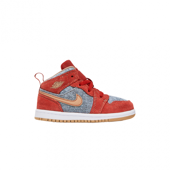 Air Jordan 1 Mid SE TD 'Denim Red' - DM4385-600