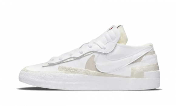 Nike x Sacai Blazer Low White Patent Leather - DM6443-100