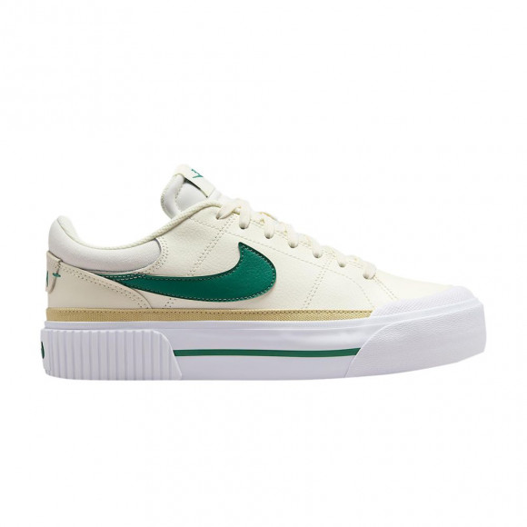 Nike Wmns Court Legacy Lift 'Sail Evergreen Aura' | Cream | Women's Size 11.5 - DM7590-113