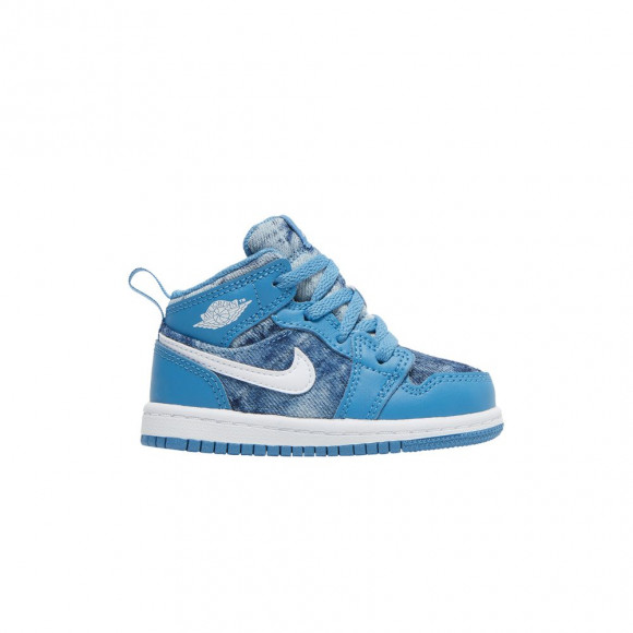Air Jordan 1 Mid TD 'Washed Denim' | Blue | Infant Size 4 - DM8950-400