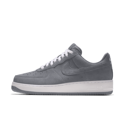 Custom Nike Air Force 1 Low By You-sko til mænd - Grå - DN4162-991