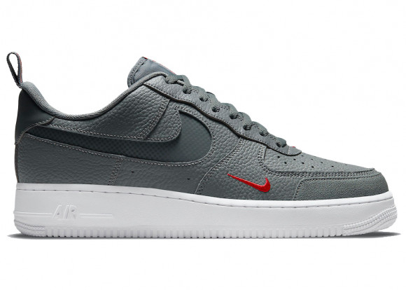 Nike Air Force 1 Low Grey Red Reflective Swoosh - DN4433-001