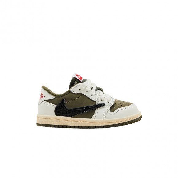 Travis Scott x Air Jordan 1 Retro Low OG SP TD 'Reverse Olive / Medium Olive' | Green | Infant Size 9 - DO5441-200