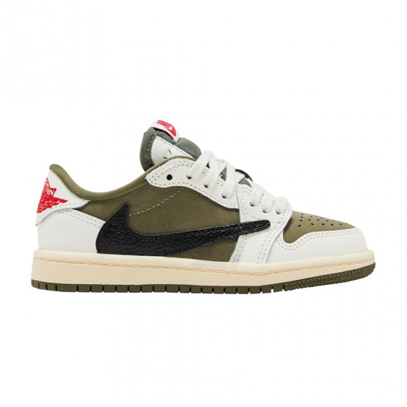 Travis Scott x Air Jordan 1 Retro Low OG SP PS 'Reverse Olive / Medium Olive' | Green | Kid's Size 12 - DO5442-200