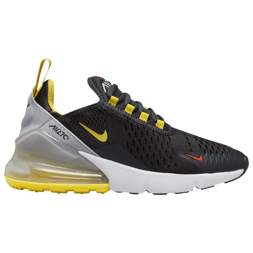 Nike Air Max 270 - Boys' Grade School Running Shoes - Anthracite / Yellow - DO5869-001